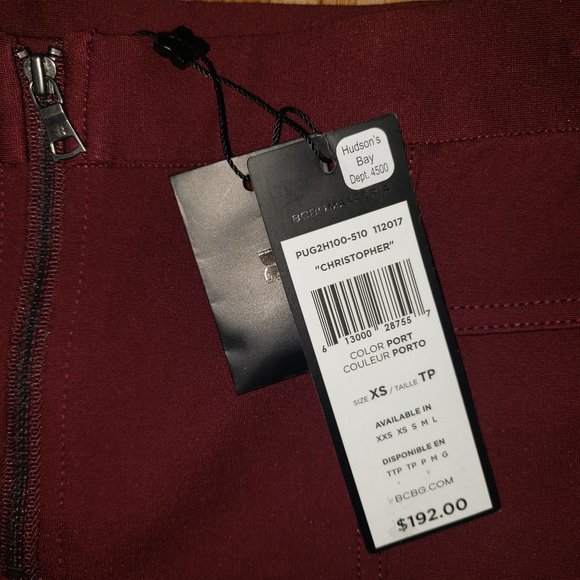 NEW BCBG Max Azria "Christopher" Zippered Leggings - Picture 2 of 9
